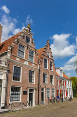 Old houses at the cheese market sqaure in Edam