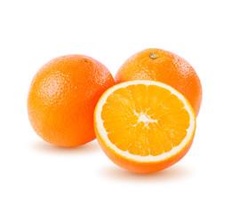 Orange isolated on white background. Full depth of field with clipping path.