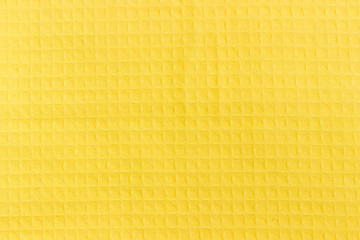 Background of the yellow cotton waffle towel