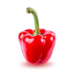 Pepper isolated on white background. Full depth of field with clipping path.