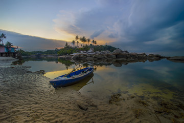 Obraz na płótnie Canvas Sunset View Bintan Batam Island Wonderfull Indonesia