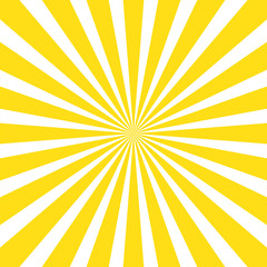 Abstract yellow sun rays background for your design. Vector