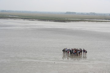 Baie Mont Saint Michel randonn&eacute;es travers&eacute;e &agrave; pied