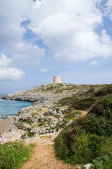 Fototapeta na wymiar Maravilloso paisaje en Alcaufar, Menorca.