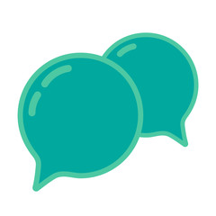 Chat icon set. Dialog text