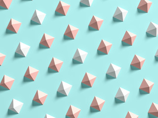 Punchy pastels abstract background 3D illustration