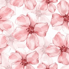 Floral seamless pattern. Watercolor background with delicate  flowers 6