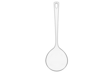 Kitchen Ladle Wireframe Style. Nice 3D Rendering
