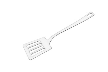 Kitchen Spatula Wireframe Style. Nice 3D Rendering
