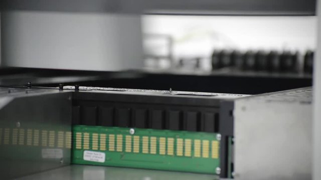 The work of the SMT machine.