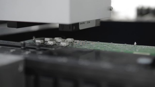 The work of the SMT machine.