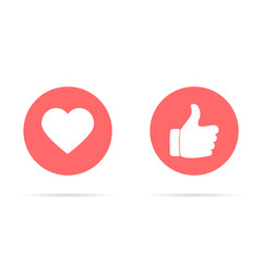 Heart and like icon