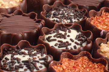 Pralines Hintergrund