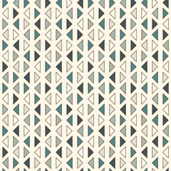 Repeated triangles on white background. Simple abstract wallpaper. Seamless pattern design with geometric figures.
