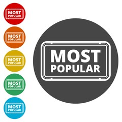 Vector Most Popular Sign 