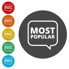 Vector Most Popular Sign 