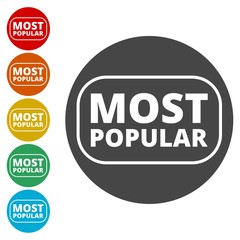 Vector Most Popular Sign 