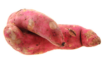 sweet potatoes isolated