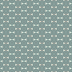 Seamless pattern with simple geometric forms. Repeated circles wallpaper. Abstract background with round vortexes