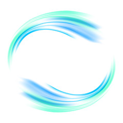 Vector abstract blue circle. Banner, flyer or Logo design template .