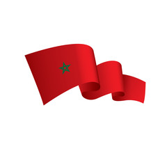 Morocco flag, vector illustration