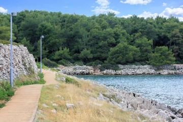 Fototapeta na wymiar hiking on the island Losinj, Croatia