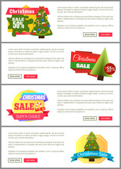Set of Christmas Sale Super Choice Half Cost Cards