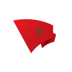 Morocco flag, vector illustration