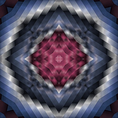 abstrakt fraktal farbverlauf illustration blau grau rot geometrisch
