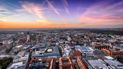 Panorama über Leipzig