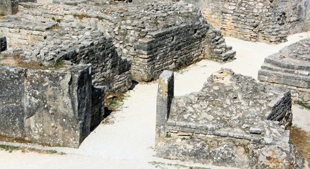 view in the amphitheatre of Pula, Croatia