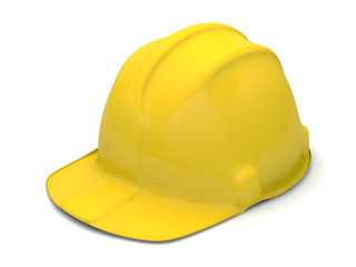 casque chantier jaune