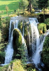 waterfall in Rastoke, Slunj, Croatia