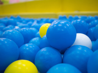blue ball toy kid yellow background resource