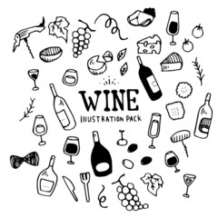 Wine Illustration Pack