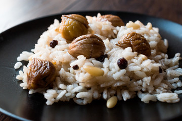 Turkish Chestnut Rice / Kestaneli Pilav