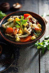 Soupe de Légumes Thaï, Plat Thaïlandais