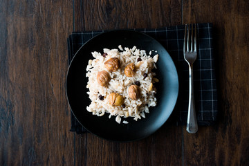 Turkish Chestnut Rice / Kestaneli Pilav