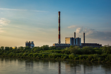 Fototapeta na wymiar Power plant Zeran in Warsaw, Poland