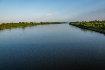 Vistula river in Warsaw, Poland