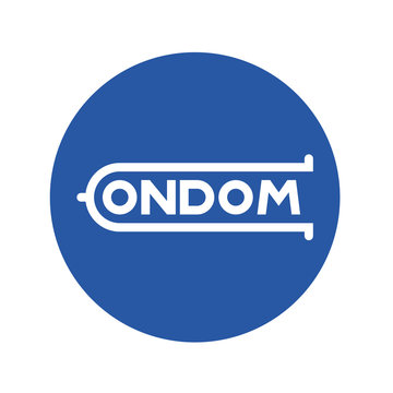 Logotipo CONDOM en circulo azul