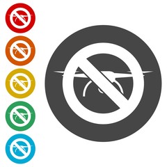 No Drone symbol, No drone zone 