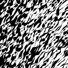 Black and White Wave Stripe Optical Abstract Background