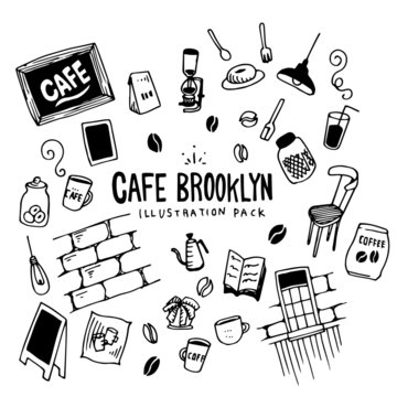 Cafe Brooklyn Illustration Pack