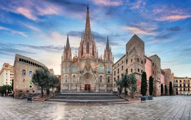 Crédence de cuisine en verre imprimé Barcelona Barcelona cathedral, Spain