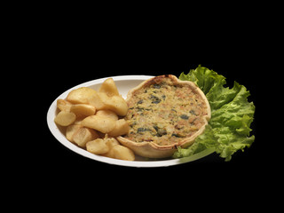 vegetarian tart with potatoes