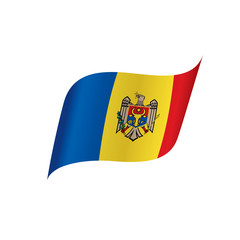 Moldova flag, vector illustration