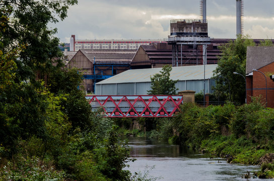 An Industrial Urban Landscape Scene In Northern England