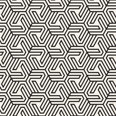 Vector seamless abstract shapes pattern. Modern stylish stripes texture. Repeating geometric tiles