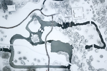 aerial of park